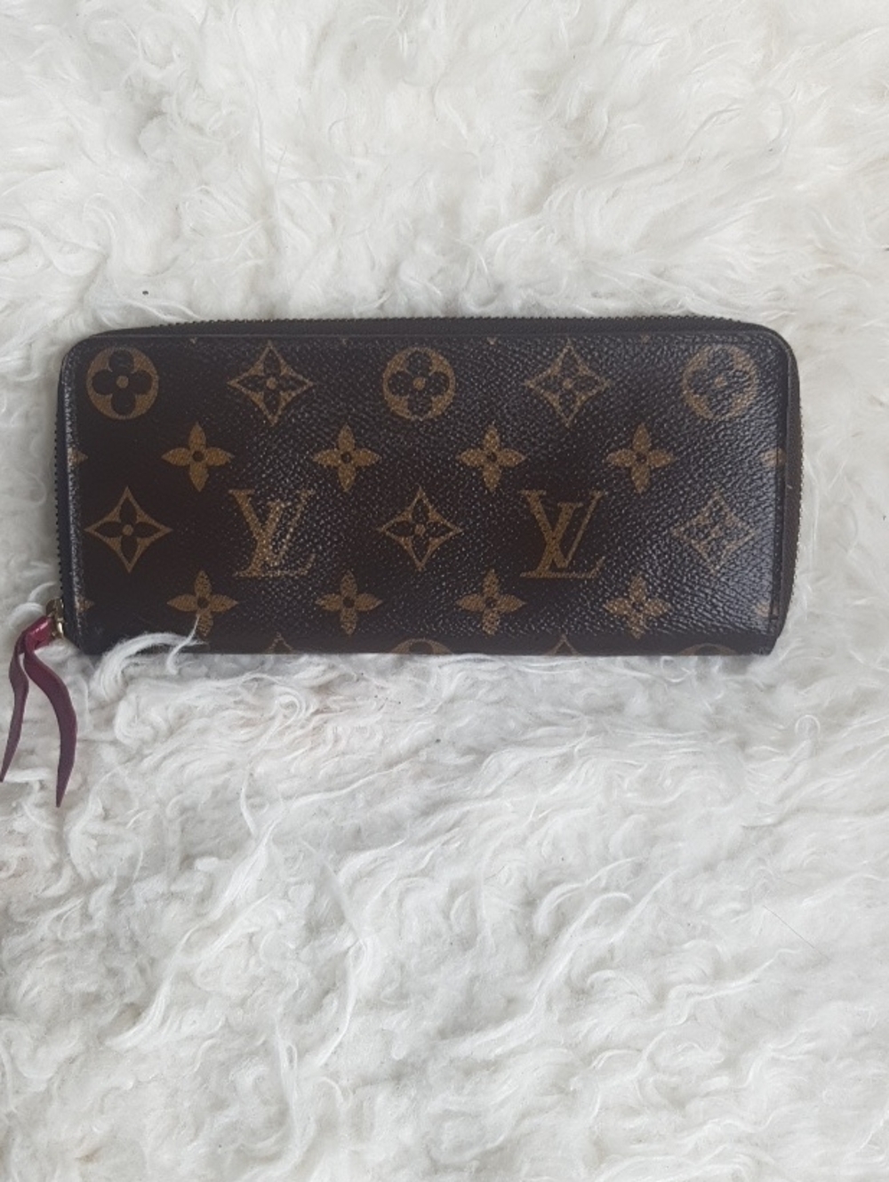 Auth Louis Vuitton Monogram Portefeiulle Clemence Zip  Around Long Wallet